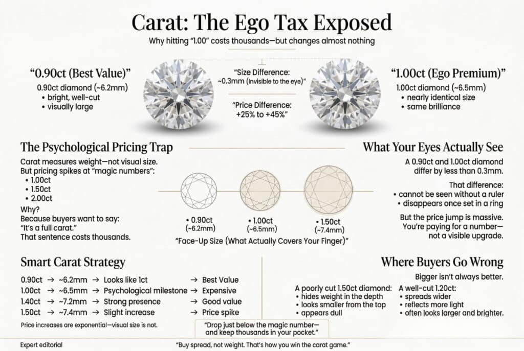 diamond 4c infographic carat