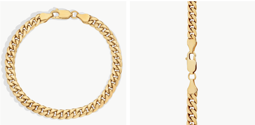8" Men's Miami Cuban Link Bracelet in 14k Yellow Gold (6 mm)