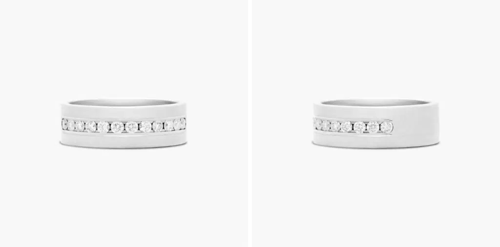 Satin Finish Channel Set Men's Diamond Wedding Band In Platinum (8.00mm) By James Allen