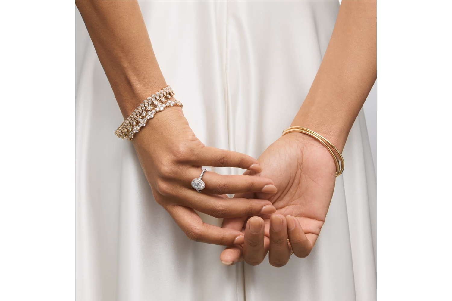 1 carat oval diamond ring in white gold pavé setting — Blue Nile oval engagement ring with diamond side stones