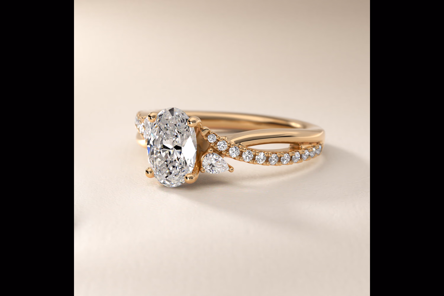 2.5 carat oval diamond ring yellow gold — Blue Nile oval engagement ring