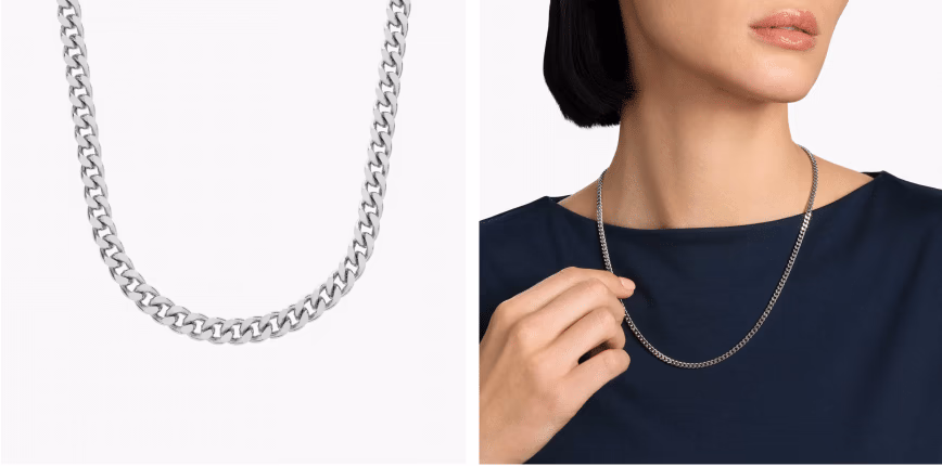 20" Cuban Chain in Platinum (3.5 mm)