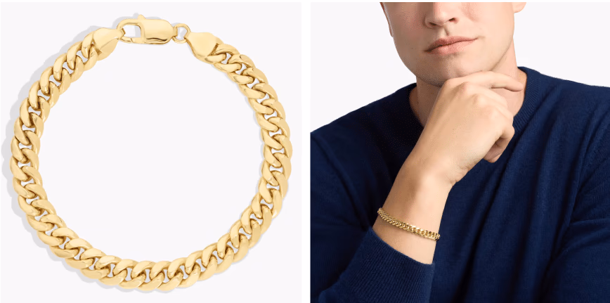 8" Miami Cuban Link Bracelet in 14k Yellow Gold (7.3mm)