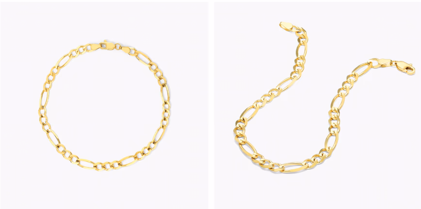 Figaro Chain Bracelet In 14K Yellow Gold (8") By James Allen