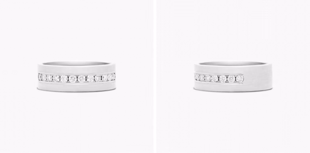 Satin Finish Channel Set Men's Diamond Wedding Band In Platinum (8.00mm) By James Allen