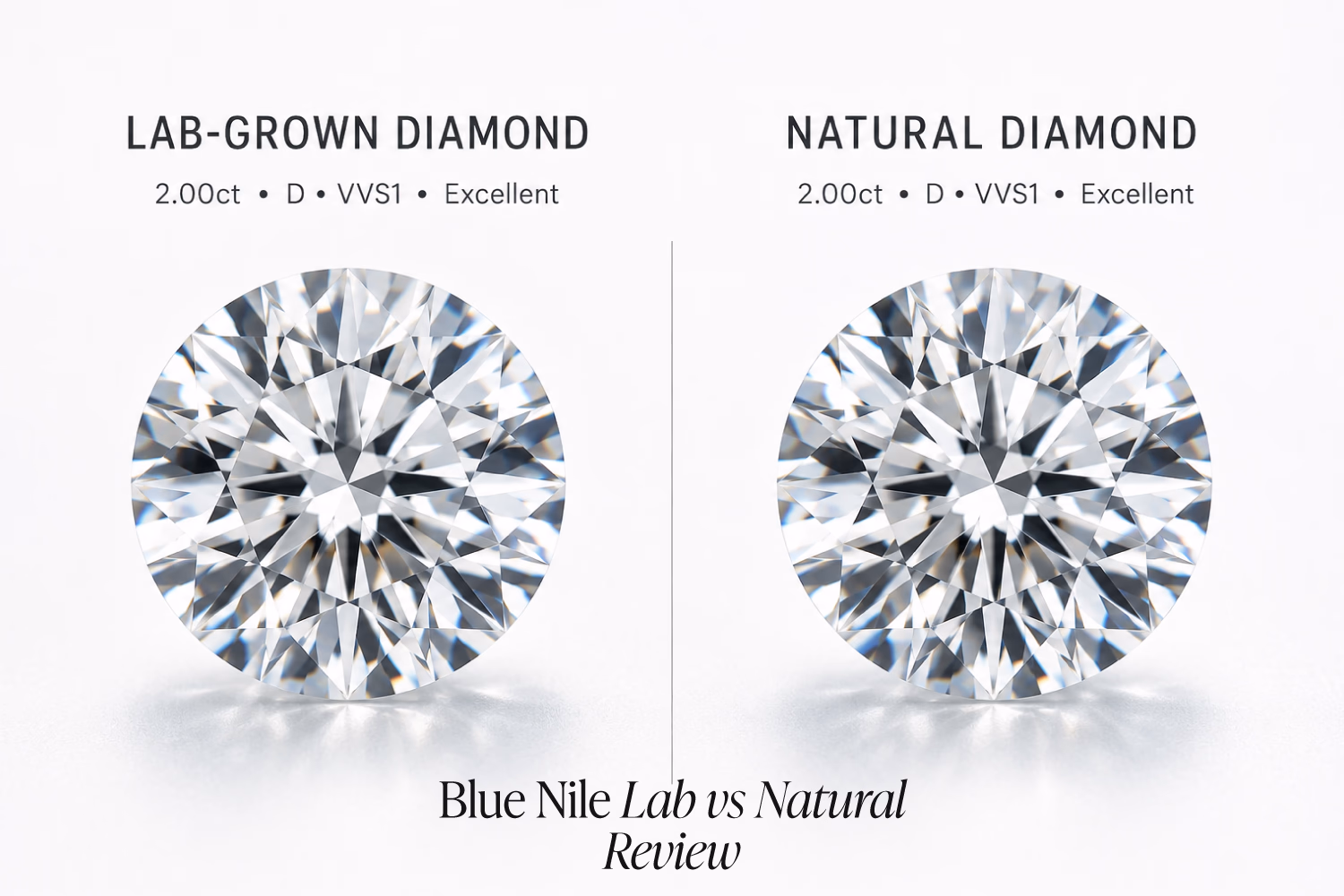 Blue Nile Lab Grown vs Natural Diamond Prices: 2026 Real Data