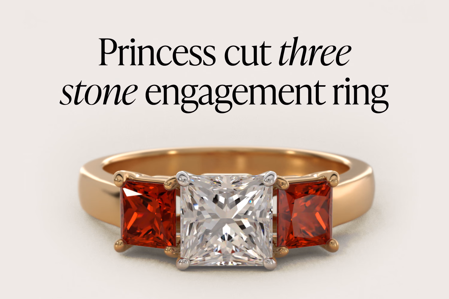 Blue Nile Petite Micropave Trio Diamond Three Stone Ring White Gold