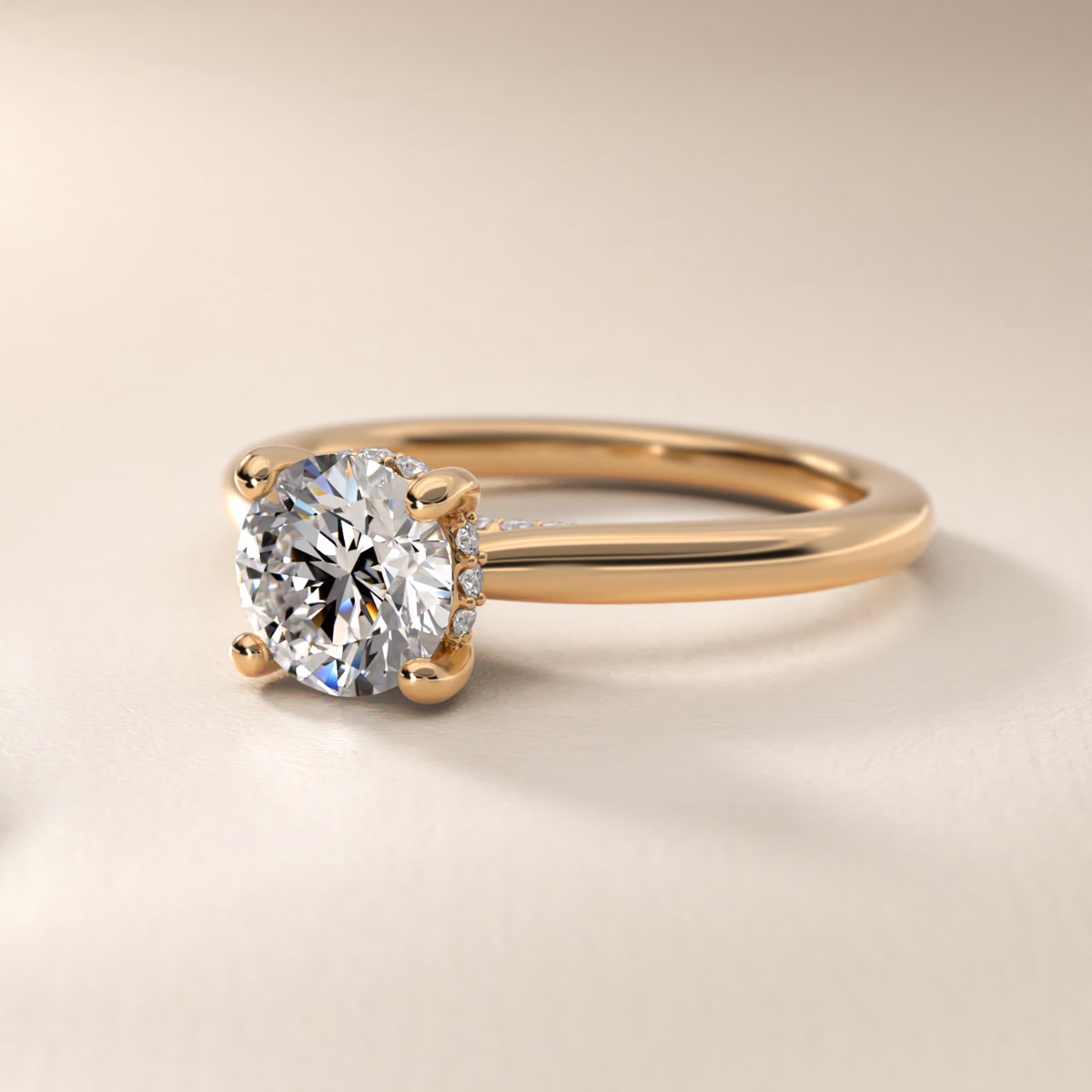 Blue Nile Solitaire Engagement Ring Yellow Gold