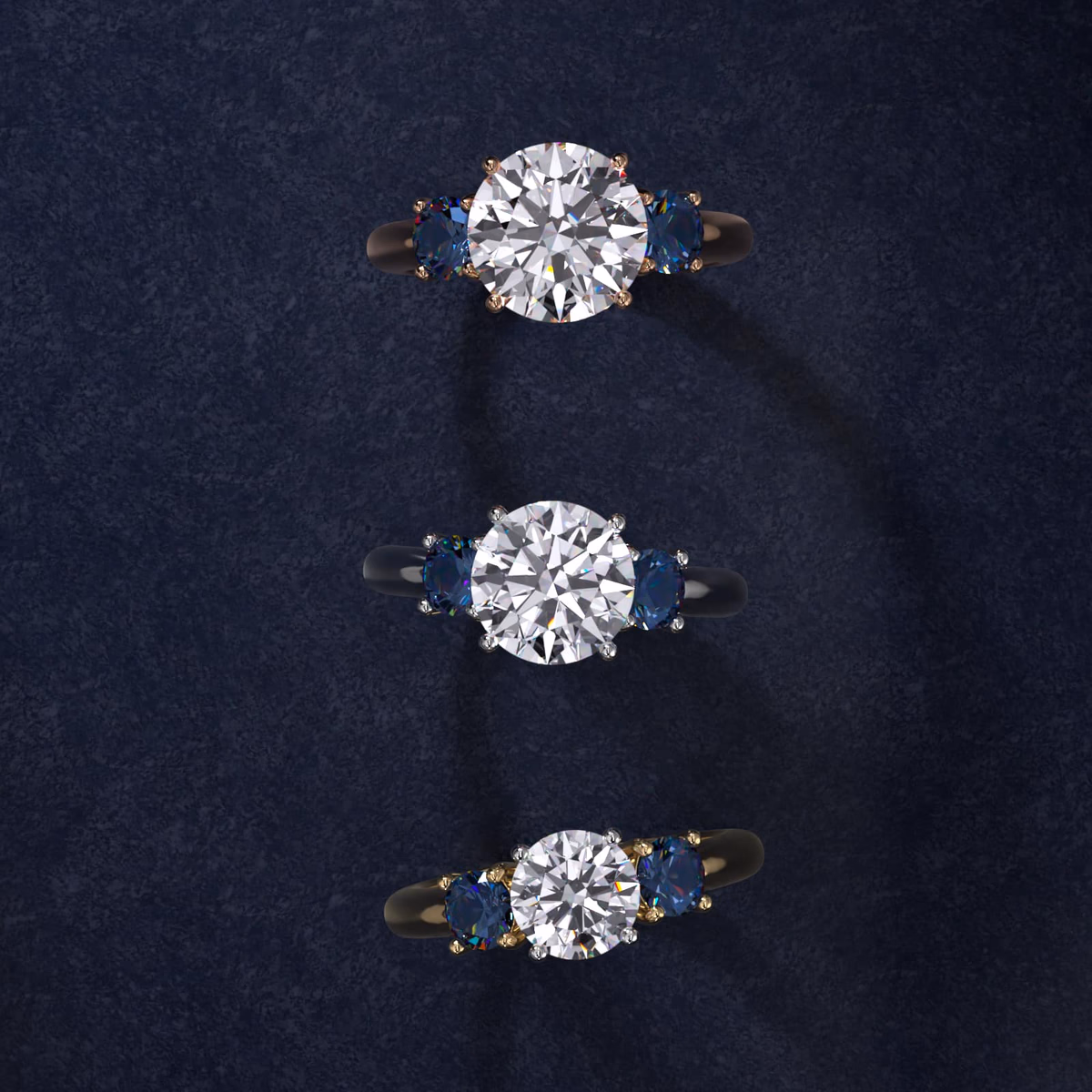 Blue Nile Channel Set Engagement Ring White Gold