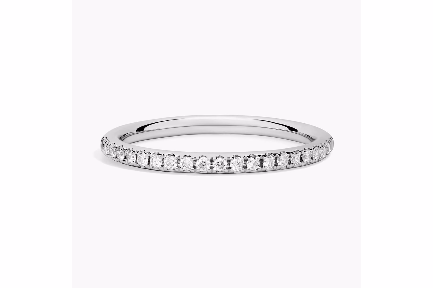 Riviera Pavé Diamond Ring in 14k White Gold 1/6 ct — $980 on Blue Nile