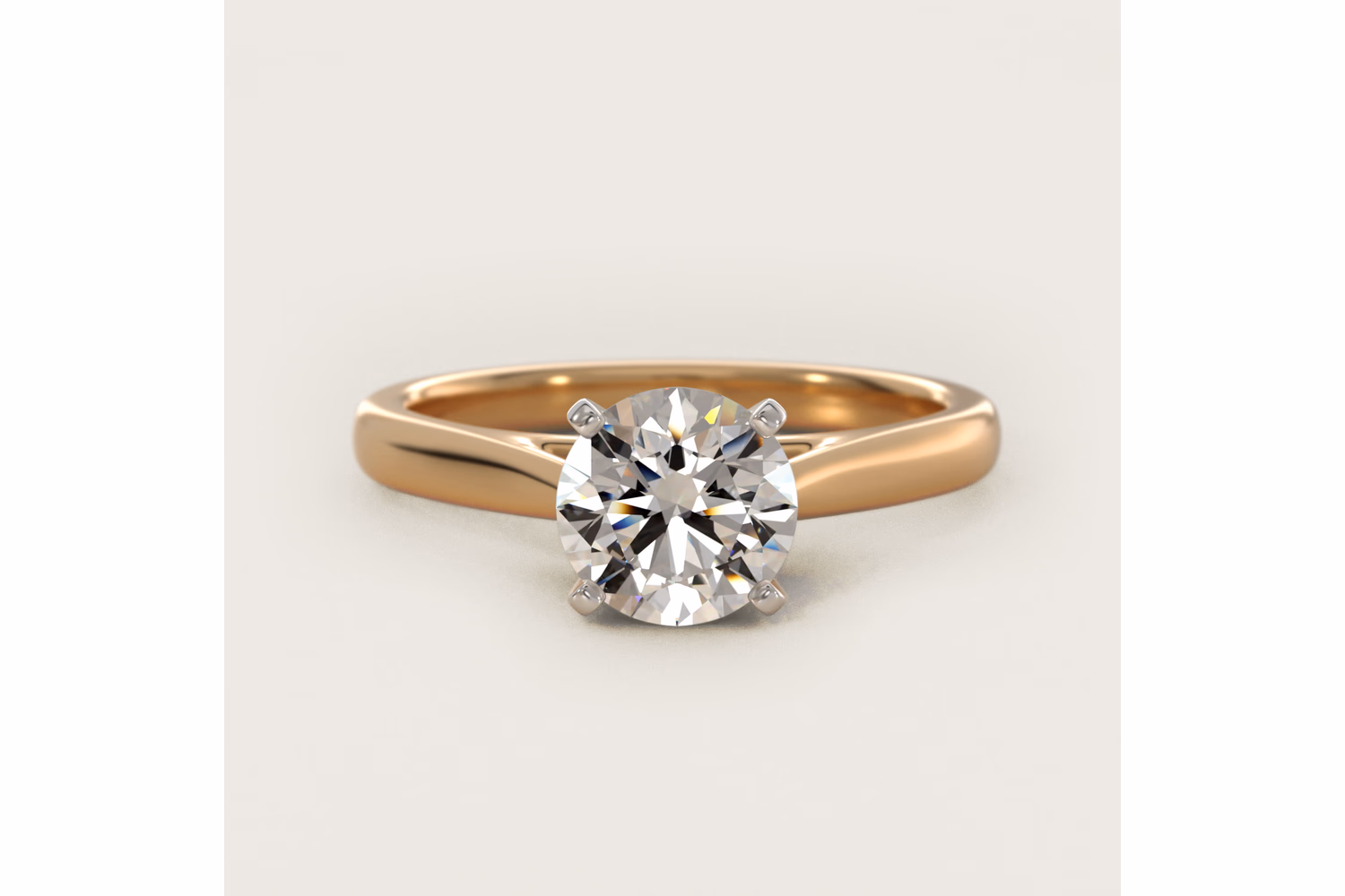 Tapered Cathedral Solitaire Engagement Ring in 14k Yellow Gold: classic arch elevation at $1,240 setting price on Blue Nile Tapered Cathedral Solitaire Engagement Ring in 14k Yellow Gold — $1,240 Setting Price on Blue Nile