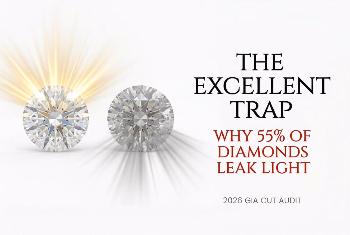 Diamond Cut Guide: Why 55% of "Excellent" Stones Leak Light