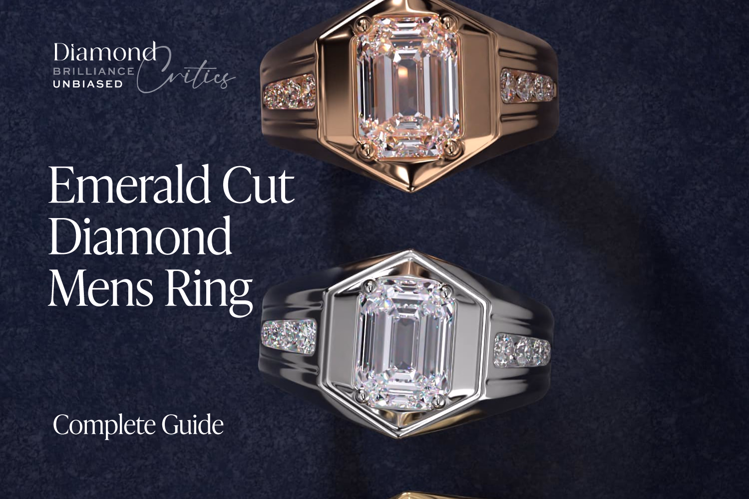Men's Emerald Cut Diamond Ring: Why Round Is the Wrong Choice Men's Emerald Cut Diamond Ring: Why Round Is the Wrong Choice