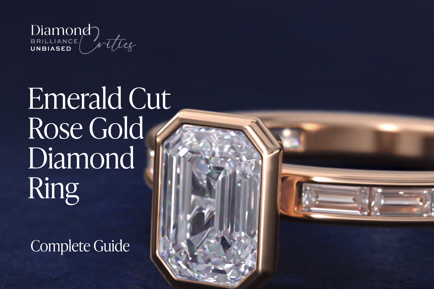 Emerald Cut Rose Gold Diamond Ring: 18 Settings Ranked