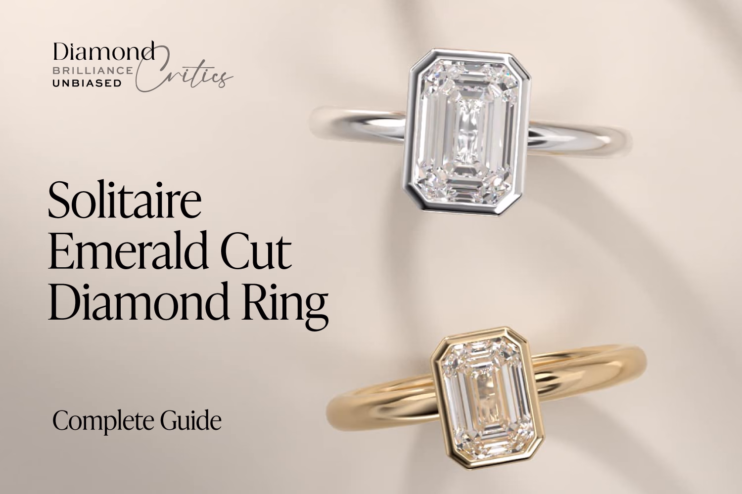 Emerald Cut Diamond Solitaire Ring