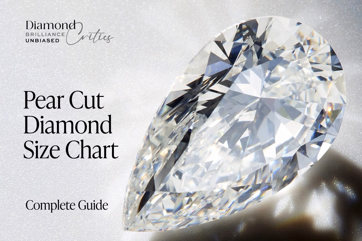 Pear Diamond Size Chart: MM Dimensions & Prices by Carat 2026