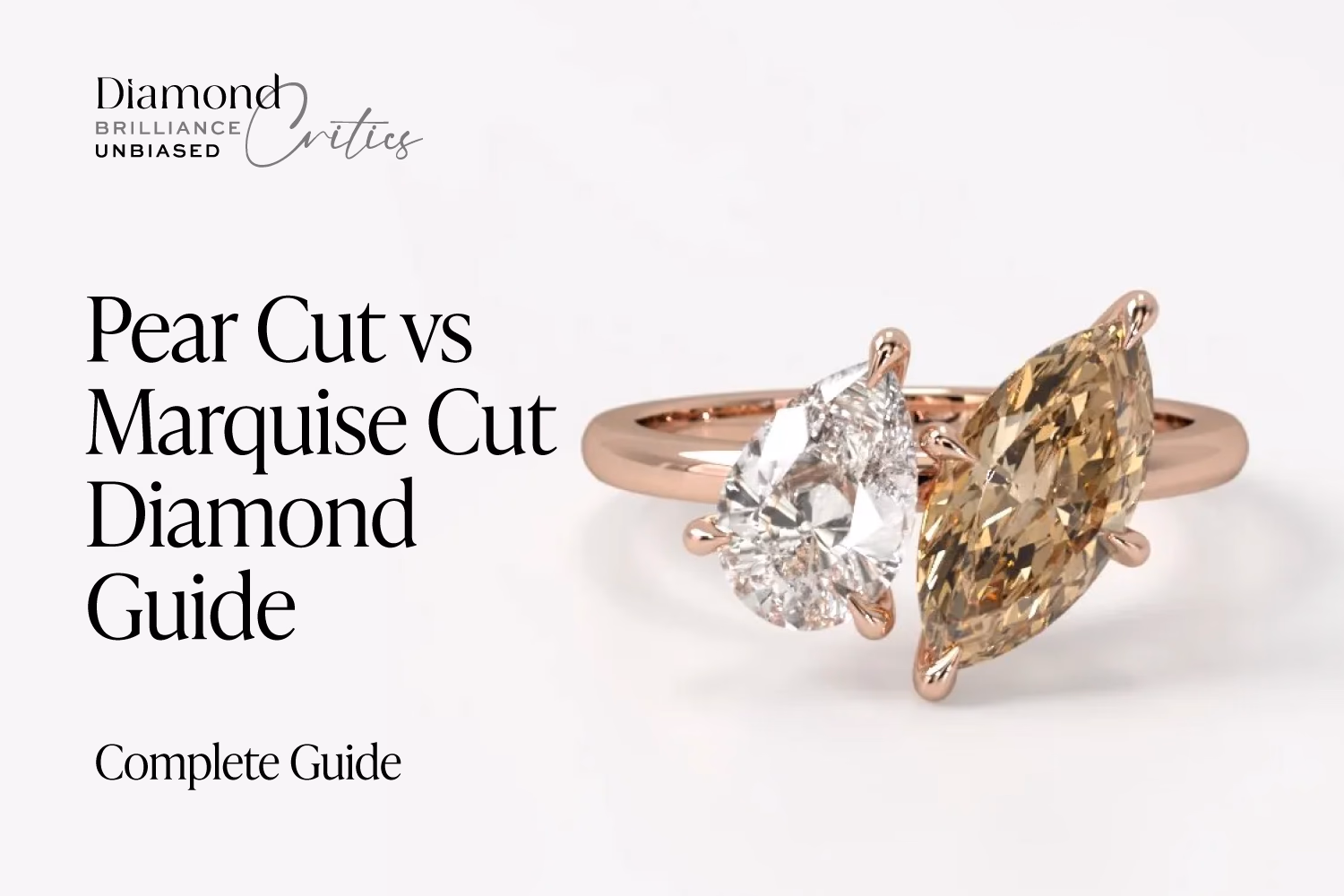 Marquise vs Pear Diamond Ring: Complete Comparison 2026