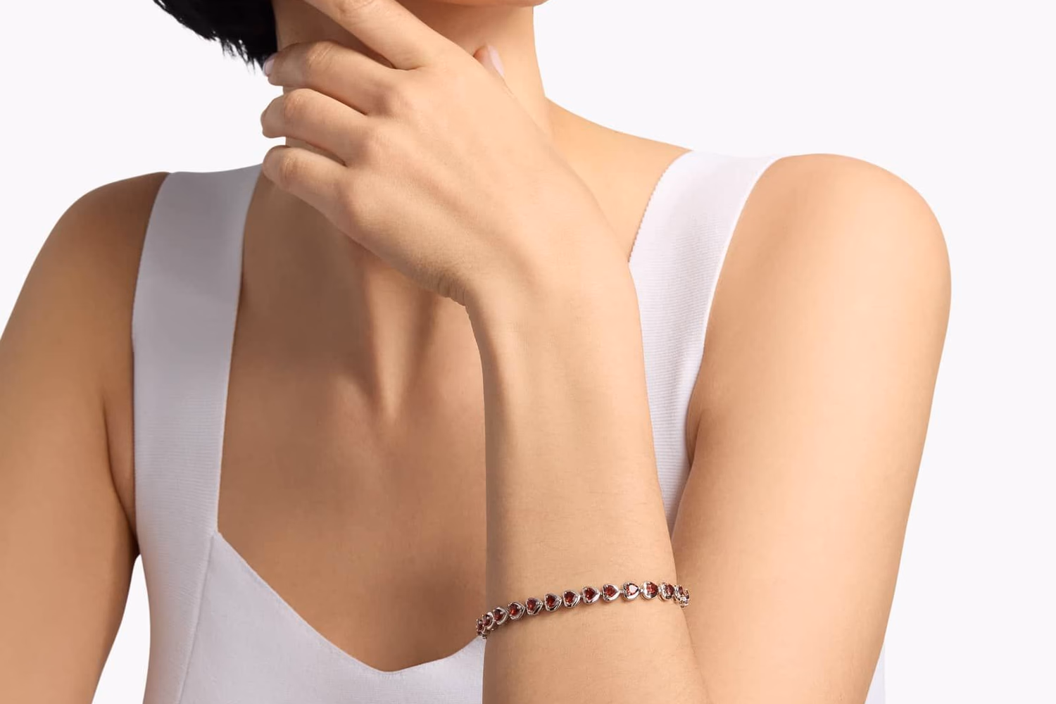 Petite Oval Multicolor Gemstone Bracelet in Sterling Silver — 271 reviews