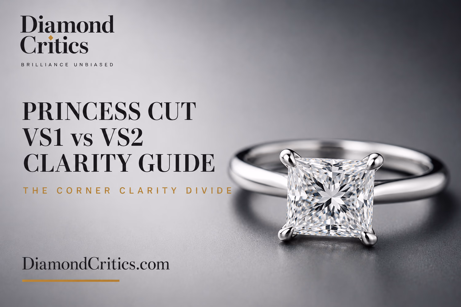 Princess Cut Diamond VS1 vs VS2: The Corner Clarity Divide and When VS2 Is a $324 Mistake (2026)