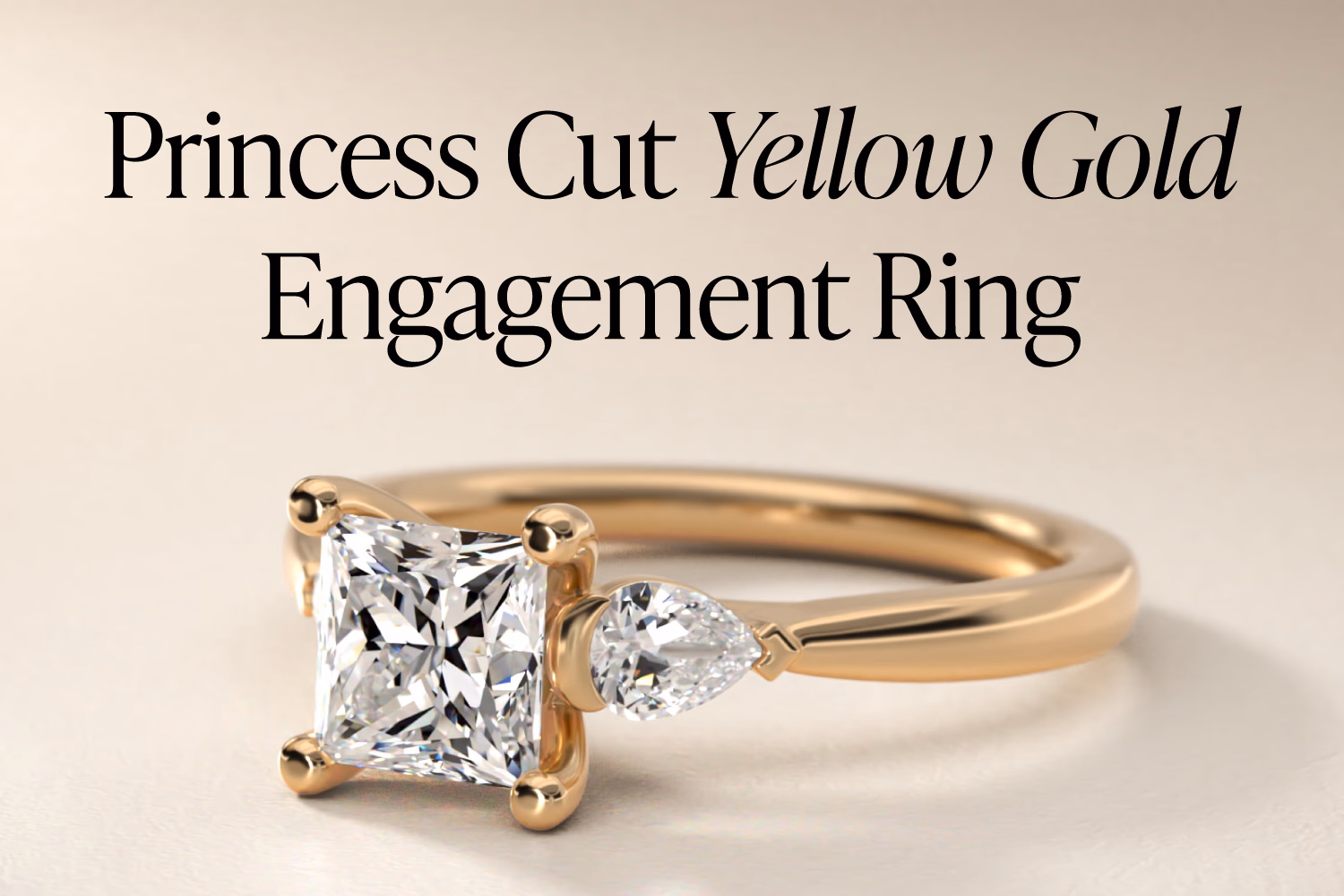 Princess Cut Yellow Gold Engagement Ring: The G-Color Floor Explained (2026)