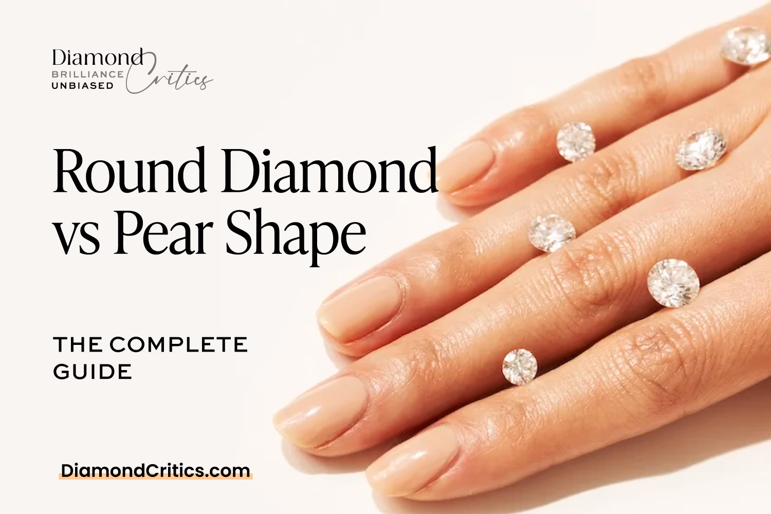 Round Diamond vs Pear Shape in 2026: The Teardrop Compromise