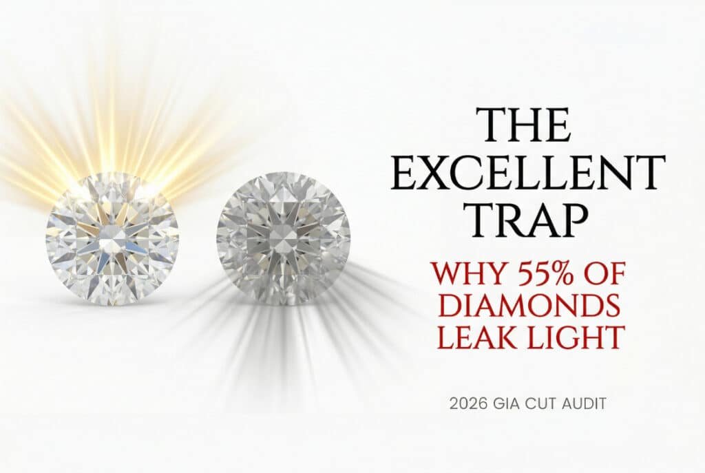 Diamond Cut Guide: Why 55% of “Excellent” Stones Leak Light