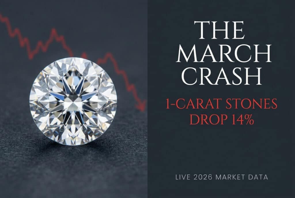 Diamond Prices 2026: Why 1-Carat Stones Just Dropped 14% to $3,449