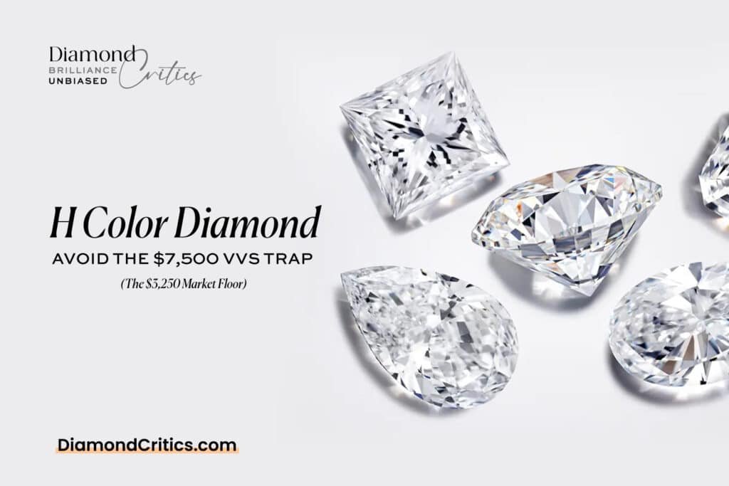 H Color Diamond: Avoid the $7,500 VVS Trap (The $3,250 Market Floor)
