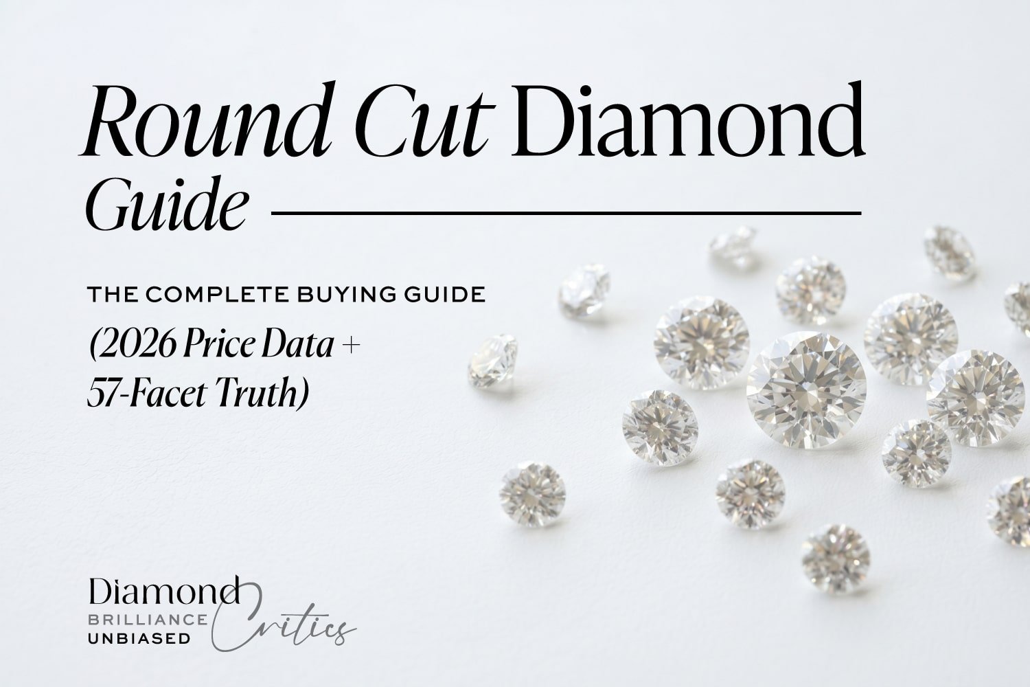 Round Cut Diamond: The Complete Buying Guide (2026 Price Data + 57-Facet Truth)